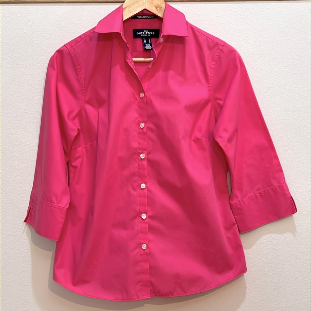 Lands’ End wrinkle free women’s shirt with 3/4 sleeves